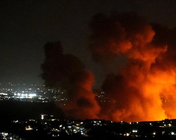 Bombardeos israelías sobre el Líbano.