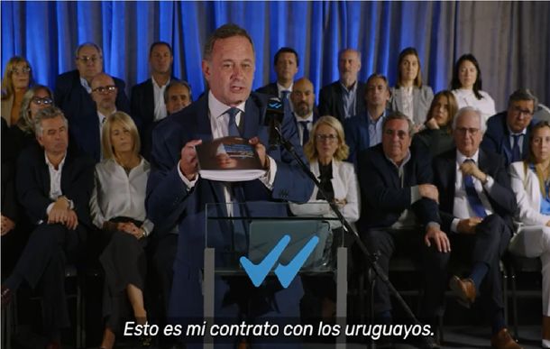 Imagen del spot cuestionado por el FA.