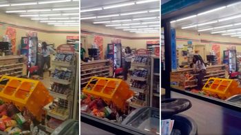 video: una clienta destrozo un super y aseguran que esta poseida por el diablo video: una clienta destrozo un super y aseguran que esta poseida por el diablo