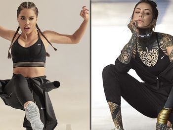 Lali y Cande, a puro running en una producción de fotos