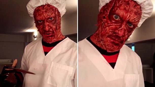 Mirá la transformación de Nicolás Vázquez en Freddy Krueger