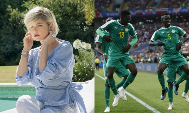 Araceli González apoya a Senegal en Rusia 2018
