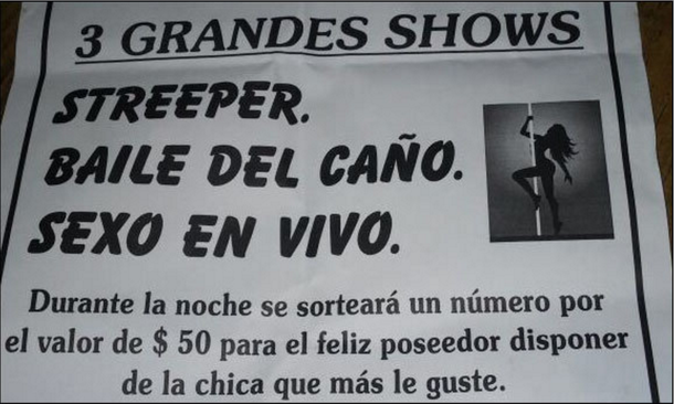 El afiche del evento que circuló por las redes sociales