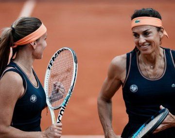 Gabriela Sabatini y Gisela Dulko debutaron el torneo de Leyendas de Roland Garros