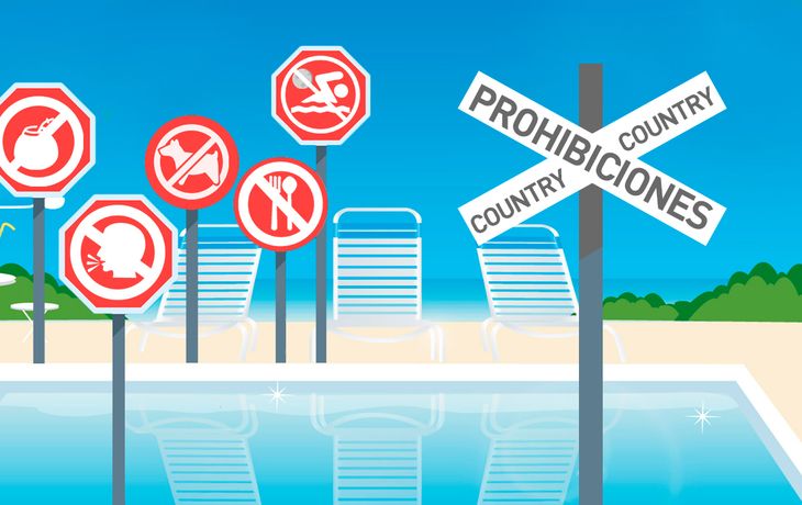 Qué se puede hacer y qué no en una pileta de country