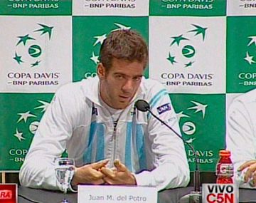 Juan Martín Del Potro no quiere saber nada con la Copa Davis