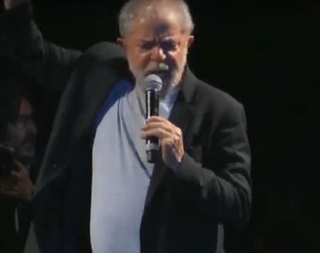 Lula en su primer acto público