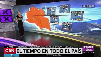 El pronóstico del tiempo para todo el país en C5N El pronóstico del tiempo para todo el país en C5N