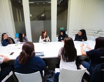 Cristina Kirchner se reunión con trabajadoras de Pepsico