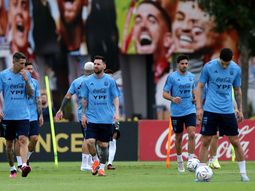 Así fue el entrenamiento de Argentina en la previa del amistoso