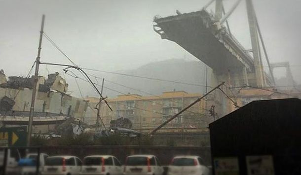 Así fue el derrumbe en Génova