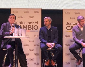 Jaime Durán Barba, Rogelio Frigerio y Marcos Peña