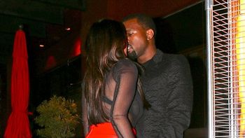 Kim Kardashian y su novio, Kayne West Kim Kardashian y su novio, Kayne West