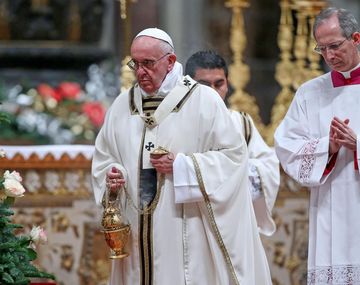 Seguí en vivo la misa de Navidad del Papa