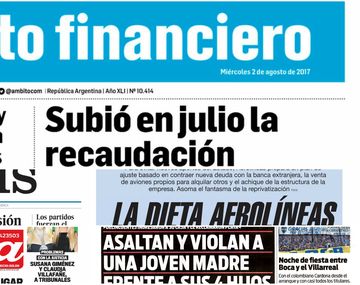 Tapas de diarios del miércoles 2 de agosto de 2017