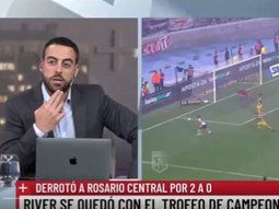 Insólito error del periodista de LN+ al hablar del partido entre River y Central
