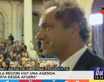 El emotivo agradecimiento de CFK a Scioli