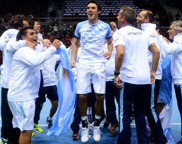 Los festejos tras superar a Polonia