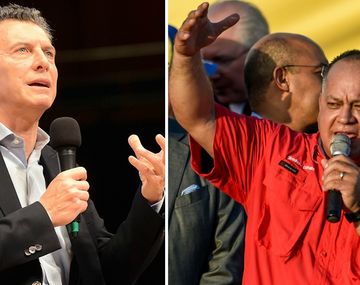 Cabello le dijo cobarde a Macri&nbsp;