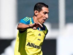 Volvió a entrenar Di María: cuándo volverá a jugar