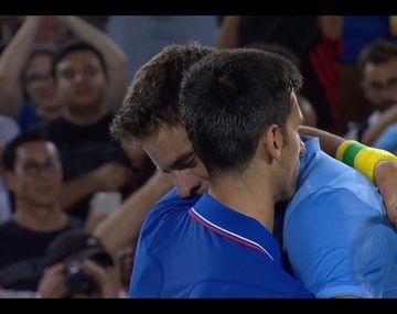 Los grandes también lloran: mirá las lágrimas de Del Potro y Novak Djokovic