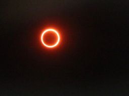 El eclipse, en su punto máximo