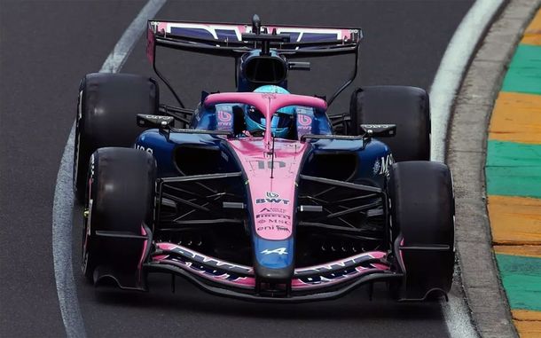 El Alpine de Pierre Gasly en Melbourne. El Alpine de Pierre Gasly en Melbourne.