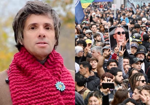 Tensión en vivo: Robertito Funes Ugarte criticaba a los ricoteros pero la producción no le bajaba la música