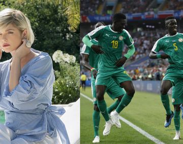 Araceli González apoya a Senegal en Rusia 2018