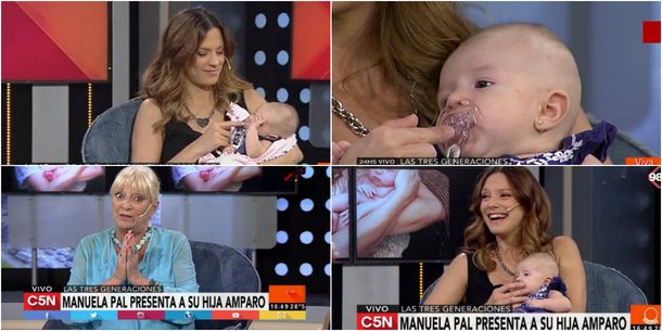 Manuela Pal presentó a su hija Amparo
