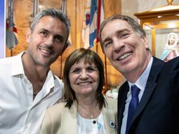Martín Menem, Patricia Bullrich y Diego Santilli. Martín Menem, Patricia Bullrich y Diego Santilli.