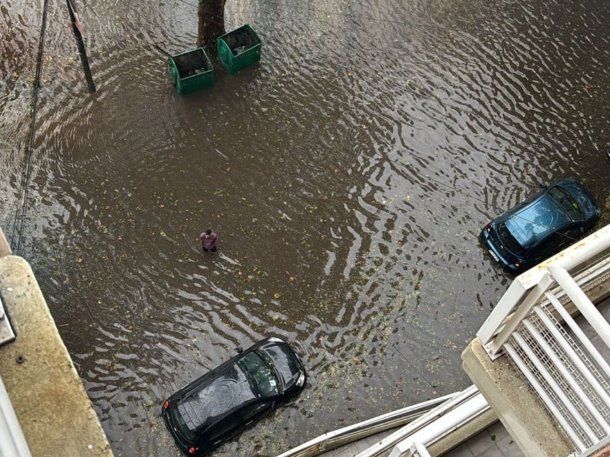 Un fuerte temporal azotó a Rosario