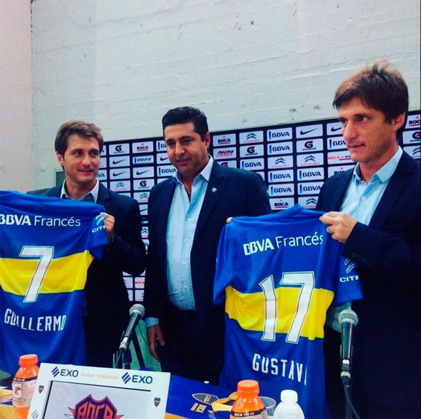 Presentaron a Guillermo en Boca: agradeció a El Vasco por los 2 títulos