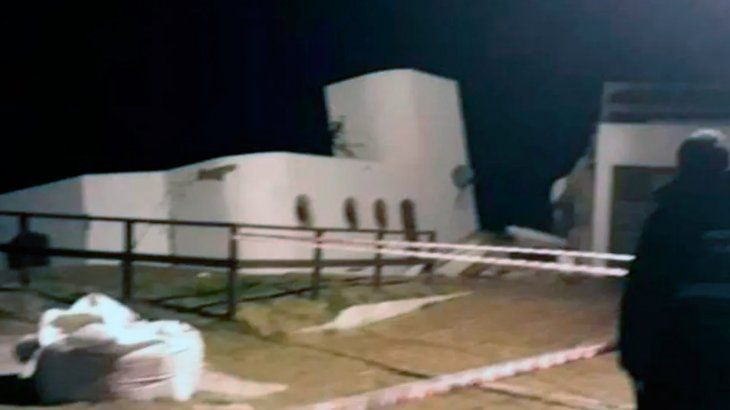 Impactantes imágenes del temporal en Mar del Tuyú