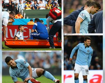 El Kun Agüero y un 2014 marcado por las lesiones musculares