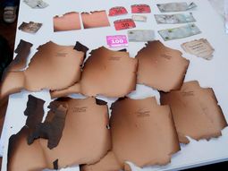 time warp: encontraron una bolsa con documentacion que habia sido quemada time warp: encontraron una bolsa con documentacion que habia sido quemada