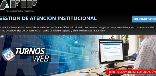 Para hacer un trámite en la AFIP, antes habrá que sacar el turno por Internet