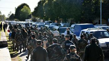 El intenso operativo en Olavarría El intenso operativo en Olavarría