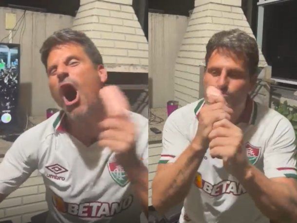 El alocado festejo de un hincha de Fluminense tras pasar a la final que es viral