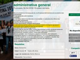 insolita oferta laboral: excluyente no ser de la campora o peronista insolita oferta laboral: excluyente no ser de la campora o peronista