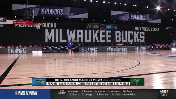 Boicot en la NBA: Milwaukee Bucks no salió a jugar