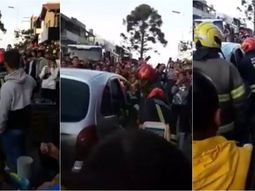 Bomberos de Villa Gesell rescataron un caniche abandonado en un auto bajo el sol