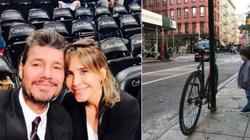 Tinelli y Valdes en Nueva York. Tinelli y Valdes en Nueva York.