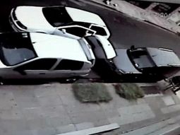 Intentó robar un auto con su hijo de 10 años en Quilmes y quedó grabado
