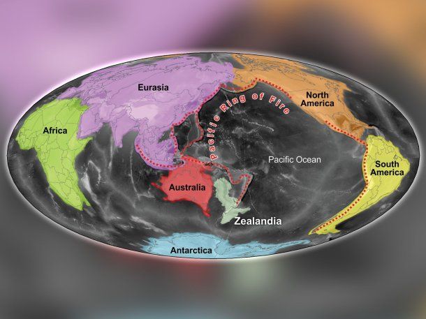 Gran hallazgo: ubicaron con precisión a Zealandia, el continente perdido bajo el océano