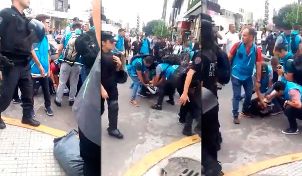 Tensión en Flores: la Policía detuvo a cuatro manteros e incautó un camión con mercadería