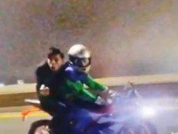 Motochorros en la Autopista Buenos Aires-La Plata