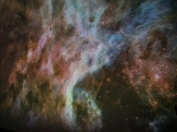 Nebulosa estelar proyectada en el Planetario Julio Verne de Córdoba