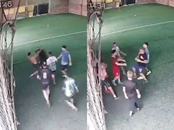 Escándalo en Rafaela: un fútbol entre amigos terminó en una violenta pelea