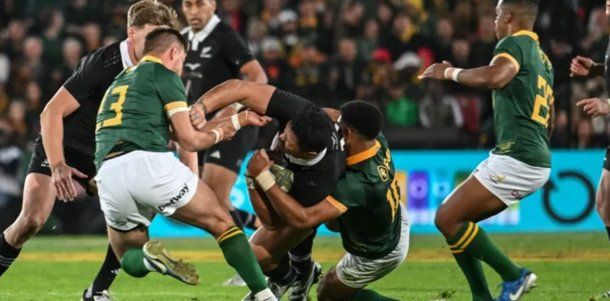 Contundente triunfo de los All Blacks ante los Sprinboks en el Rugby Championship